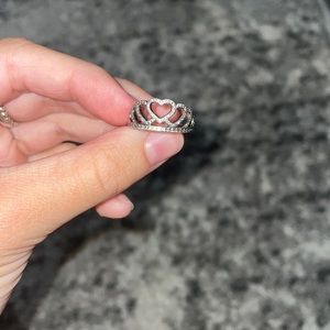 pandora crown of hearts ring